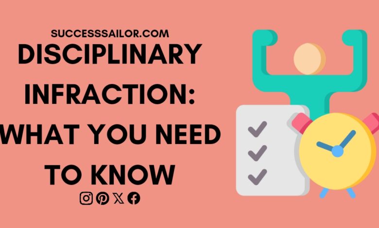 Disciplinary Infraction: What You Need to Know